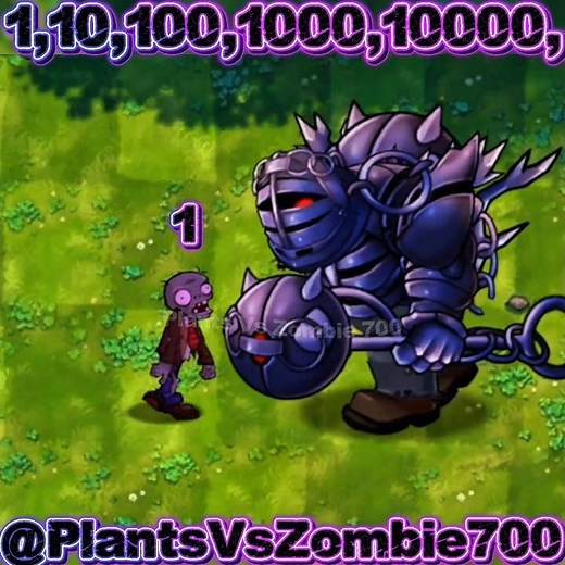 1,10,100,1000,10000, Zombies Vs 1 Abyssal Gargantuar Power Test #pvz #pvz2 #youtubeshorts #shorts