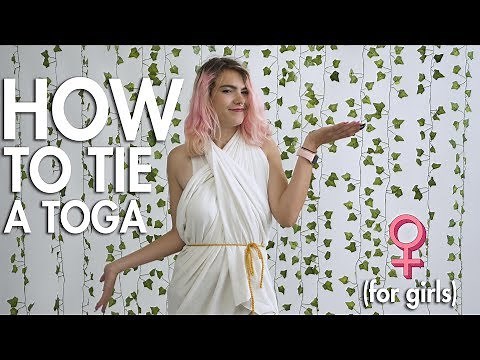 How to Make a Toga (For Girls)