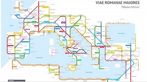 The Roads of Ancient Rome Turned Into a Modern City Subway Map