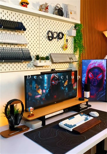 Ring ding d-d bem bem bem #desksetup #dualmonitor #cleansetup #setuptour #setupinspiration #workspace #indsetup