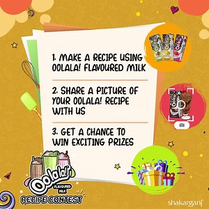 Submit Your Oolala! Flavoured Milk Recipe with a Picture and Get a Chance to *Win Exciting Prizes! 1. Name Your Oolala! Flavoured Milk Recipe 2. Add a Photo 3. List the Ingredients & Direction 4. Share With Us *Contest Ends On: 19th July *Winner Announcement: 21st July #Oolala #LiveItUp #Shakarganj #FunWeekends #ActiveAndHealthyLife #FlavouredMilk #StayHomeStayHealthy | Oolala Flavoured Milk