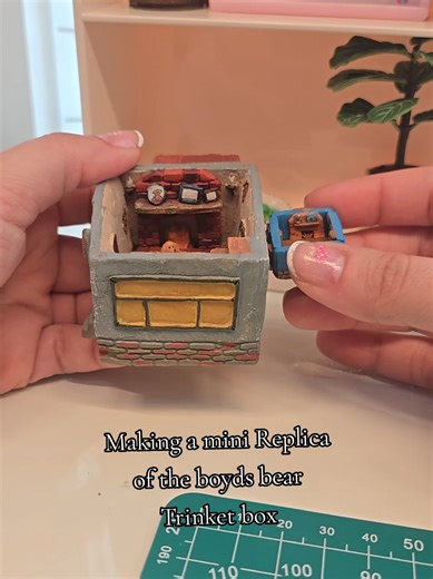 Creating a Miniature Boy's Bear Trinket Box