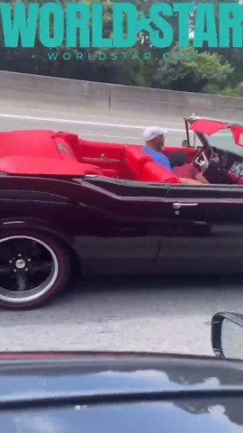 He Living Life: Unc Gets Spotted Getting That Gawk Gawk 3000 In His Drop Top On The Freeway!