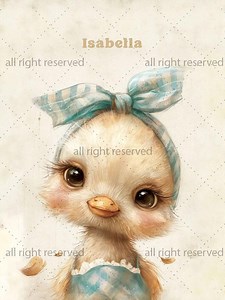 Personalized Baby Quilt Panel, Custom Printed Bedding, DIY Cut and Sew Panel, Nursery Crib Duvet, Baby Shower Gift - Little Duck - Etsy UK