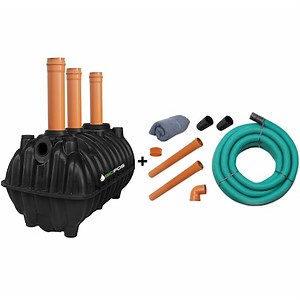 Fosa septica BioFos, pentru 3-4 persoane, 1600L, cu kit de instalare si drenaj inclus - eMAG.ro