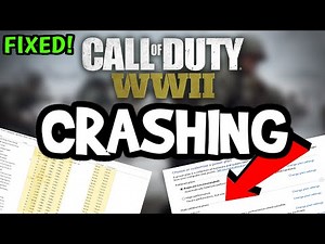How To Fix COD WW2 Crashing! (100% FIX)