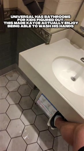 This is something that NEEDS to be in EVERY bathroom at a theme park. One thing I loved on our family vacation to Epic Universe was something that only a parent will appreciate, they have flip out stools in every single bathroom all throughout Epic Universe. (They might have them at the other Universal Studios theme parks as well, I’m not sure) this made it so much easier to wash your child’s or toddlers hands than trying to pick them up and hold them, which inevitably turns into both of you get