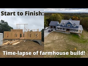 Time-lapse of Home Construction: Start to Finish in 10 minutes! #buildyourownhouse