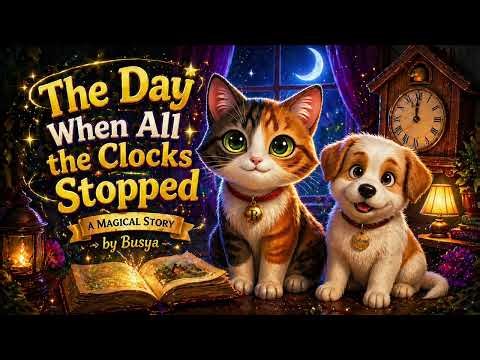 The Day All Clocks Stopped 🐾 Russian Bedtime Story for Kids (Audio in Russian)