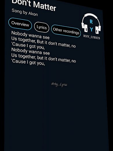 Understanding the Meaning Behind 'Don't Matter'