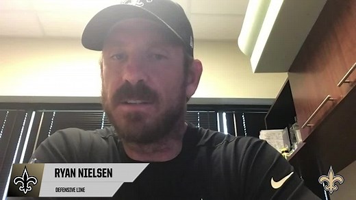 Defensive line coach Ryan Nielsen talks about season goals | 2020 Saints Training Camp