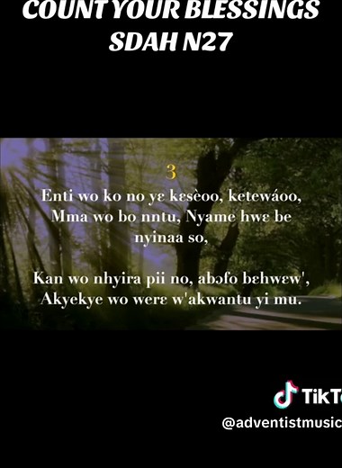 Count Your Blessings - SDAH Hymn N27