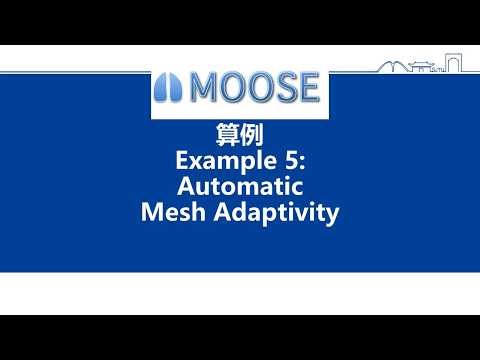 13 MOOSE算例5 Automatic Mesh Adaptivity 讲解