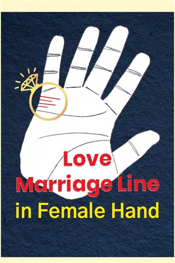 Love Marriage Line In Female Hand: Basic Reading #palmreading #palmistry #palm #palmlines #female #readingpalm #hand #lovemariage #marriageline #love #marriage #reading #fyp #viral