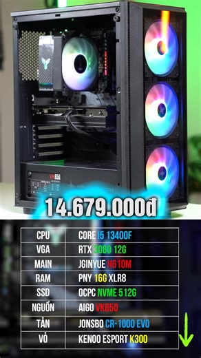 7.8K views · 15 reactions |  Bộ máy tính công nghệ mới Cấu hình mạnh...