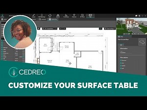 [Cedreo Tutorial] How to Customize the Surface Table ?