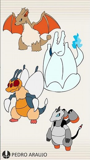 Charizard in ALL Pokémon Types! #pokemon