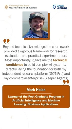 From Software Engineer to AI Builder: Mark's UT Austin AI/ML Journey