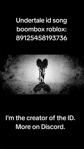 Undertale id song boombox roblox #boombox #roblox #роблокс #song #music #undertale #maretu