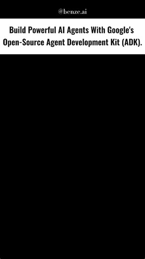 ⌬ AI on Instagram: "Build Agents with Google🚀 This playlist shows how to install ADK, design agents, wire up tools and services, and run or debug production‑ready AI agents locally and in the cloud.👨‍💻🎓 #ai #google #gemini #startup #coding #python #opensource #automation #reelsi̇nstagram"