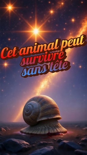 Cet animal peut vivre sans tête 😱 #science #molecule