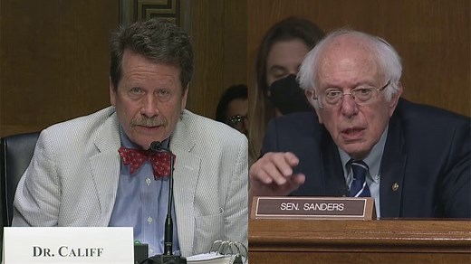 Bernie Sanders bristles when FDA commissioner says he doesn't keep up with Moderna CEO 'golden parachute'