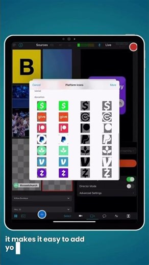 Want to display your Tithely giving link right on your livestream?