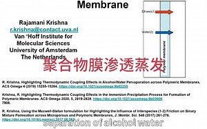 Polymer Membrane Pervaporation聚合物膜渗透蒸发
