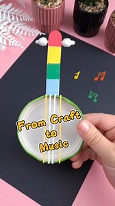 From Craft to Music 🎶 | Easy DIY Mini Banjo for Kids 🪕✨ FOLLOW US & SHARE 🙌 for more creative DIY ideas from DIY Sprinkles! From craft to music in minutes! 🎶✨ Make this cute DIY mini banjo 🪕 with just a popsicle stick, rubber bands & a jar lid. 🎨 Perfect fun for kids & music lovers! 🎵 #KidsCrafts #DIYBanjo #MusicCraft #CraftForKids #EasyDIY #DIYSprinkles #FunCrafts #HomemadeInstrument #CraftIdeas | DIYSprinkles - Easy Crafts