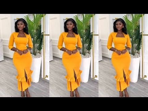 How to Cut & Sew This Stunning Peplum Slit Dress | Easy Step-by-Step Tutorial!