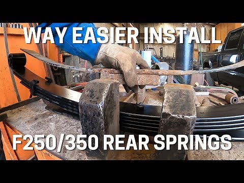 How to split the helper off the main spring for easier install | Ford F250/F350 rear spring
