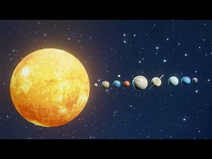 Stylized Solar System 3D Model