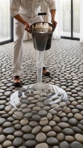 Modern Epoxy Flooring with River Stones | ProBuild Lab