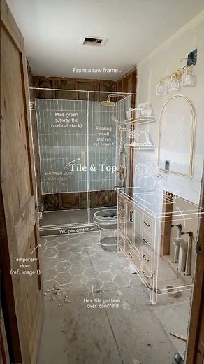 Large bathroom? This bathroom vanity keeps everything clean, warm, and organized#renovation #shorts