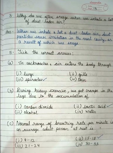 Class 7 science ch-10 questions answers |Respiration in Organisms| (Ncert) #shorts