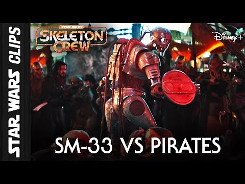 SM-33 Fights Space Pirates (Skeleton Crew) | Star Wars Clips