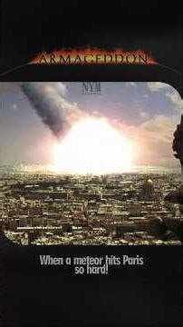 When A Meteor Hits Paris So Hard! #shorts #movie #armageddon #paris #disaster