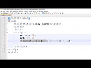 if Statement in JavaScript (Hindi)