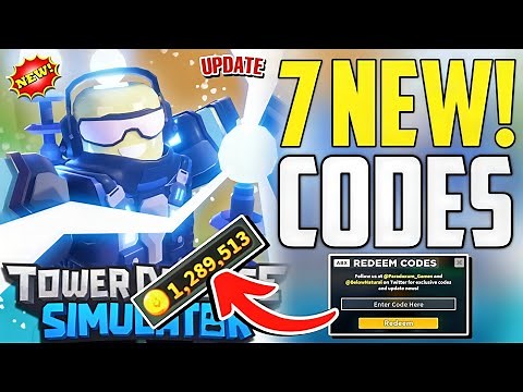 ⚠️NEW SKINS⚡CODES⚠️TOWER DEFENSE SIMULATOR ROBLOX CODES 2024 - TDS CODES 2024