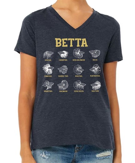Betta Fish Tail Types Shirt, Betta Fish Lover Tee, Fish Hobbyist Shirt, Fish Keeping T-shirt, Betta Fish Graphic Tee - Etsy