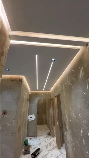 Simple profile false ceiling design for a clean and modern look ✨