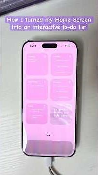 Turn your iPhone homescreen into a todo list using Reminders #youtubeshorts #youtube #iphone17promax