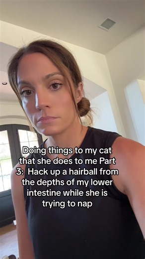 Funny Cat Video: Cat Hacking Up Hairball Outside 😂