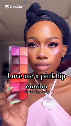 Barbie pink lip combo tutorial #makeuptutorial #lipcombo #liptutorial #blackgirlmakeup