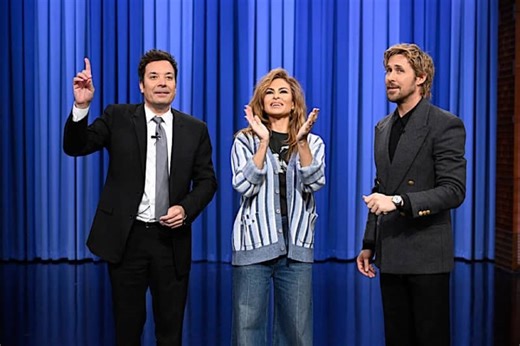 Ryan Gosling Surprises Eva Mendes With Live Birthday Spectacle on The Tonight Show