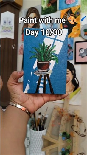 Day 10 is here✨Will I complete all 30 days?👀 #shortsvideo #art #painting #reels #drawing #ytshorts