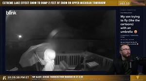 This viewer in Clarksville, TN really tried to fly away like a cartoon character during the high winds. We are live right now tracking severe weather and storm warnings moving through Kentucky and Ohio. Get in the stream now for the latest updates on these conditions. https://www.youtube.com/watch?v=ErWPNZ1IsDc | Ryan Hall, Y'all