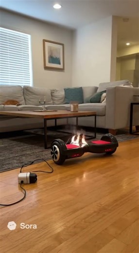 Hoverboard Explodes and Catches Fire! #viral #shorts