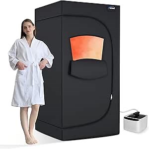 TOREAD 2024 Portable Steam Sauna for Home, Personal Full Body Sauna Tent Indoor Sauna for Home, Foldable Home Spa Sauna for Relaxation, Gym, Yoga(600D Oxford Fabric)