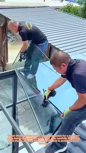 Installing Glass Panels for a Sunroom (Satisfying Process)